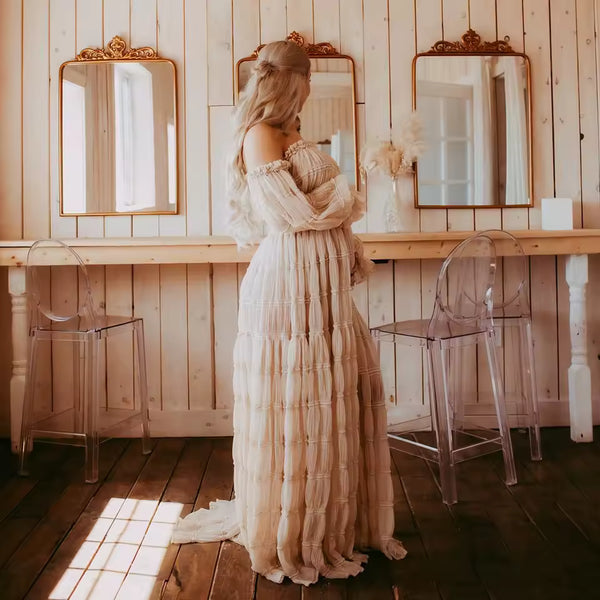 VelvetFlow Evening Gown