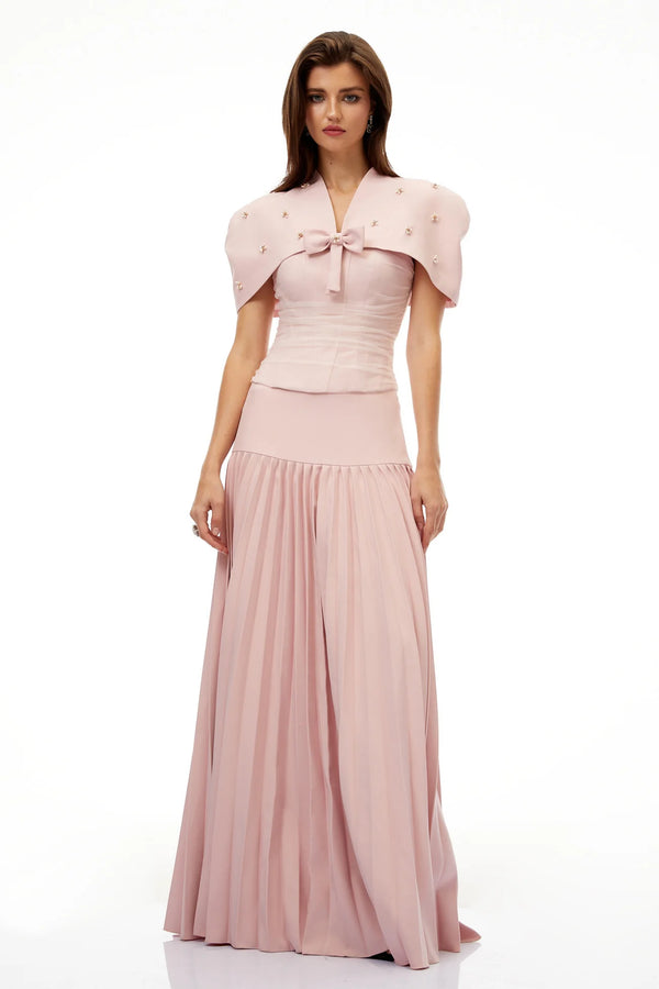 VelvetFlow Evening Gown