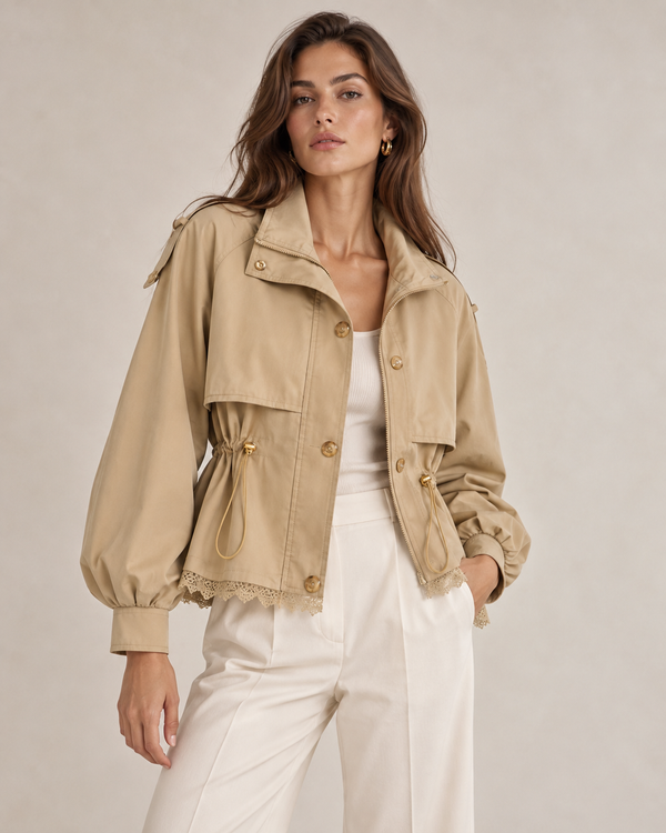 Victoire Spliced Zip Jacket