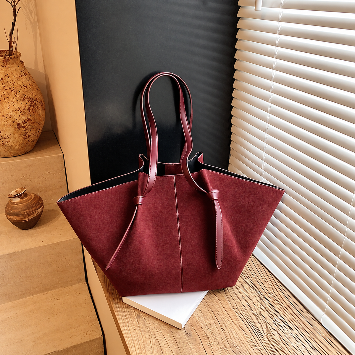 Marguerite Suede Tote Bag