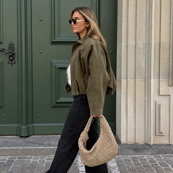 Colette Oversized Collar Bomber Jacket