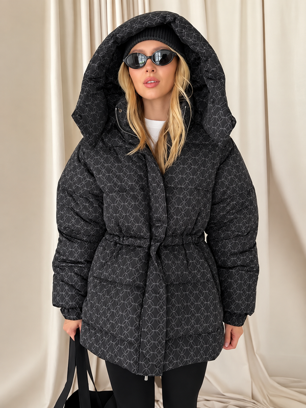 Gisele Slim-Fit Printed Quilted Puffer Jacket