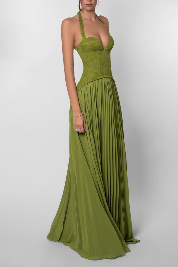 VelvetFlow Evening Gown