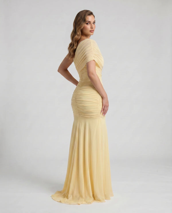 VelvetFlow Evening Gown
