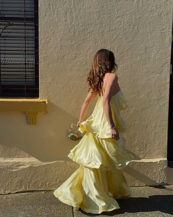 VelvetFlow Evening Gown