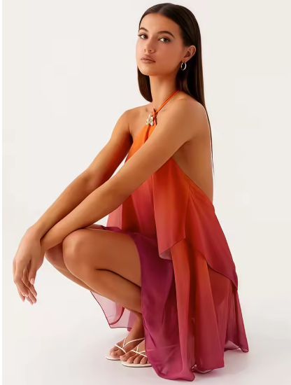 VelvetFlow Evening Gown