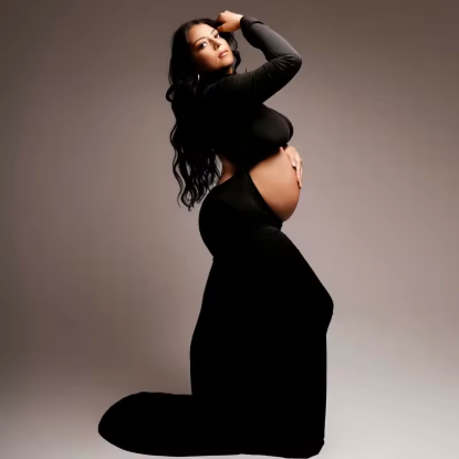 VelvetFlow Evening Gown