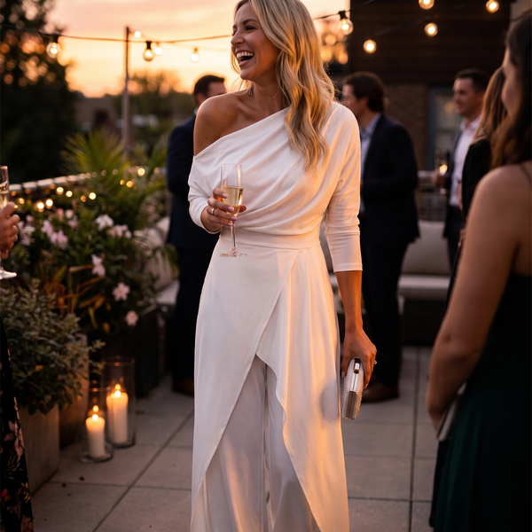 VelvetFlow Evening Gown