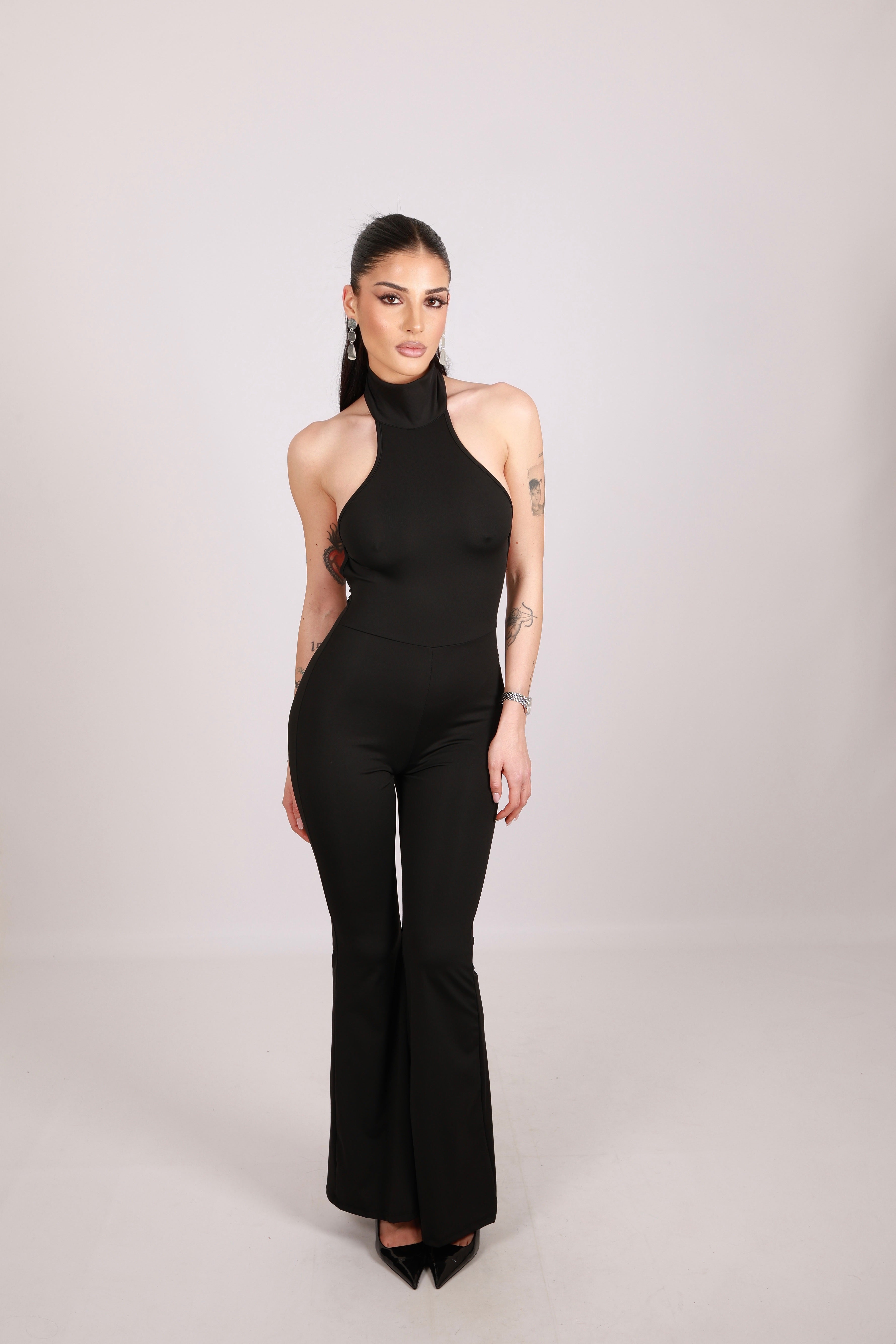 FlexFit Back Detail Stretch Jumpsuit