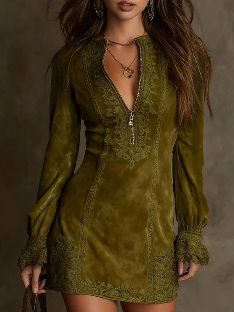 Urban Suede Short Dress Essential