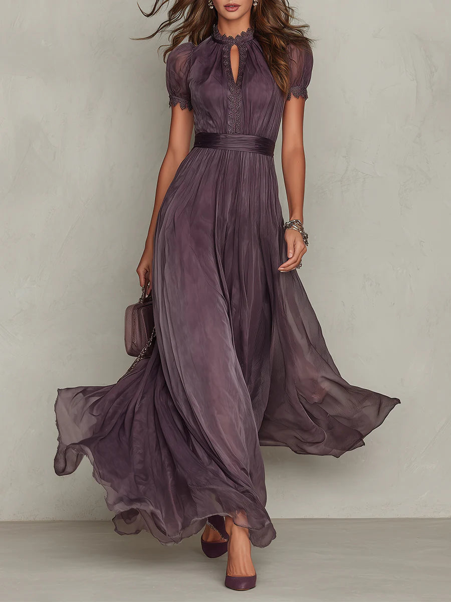 Flavia Elegant Flowing Maxi Dress