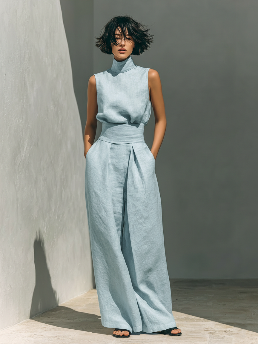 Isla Cotton Linen Minimalist Set