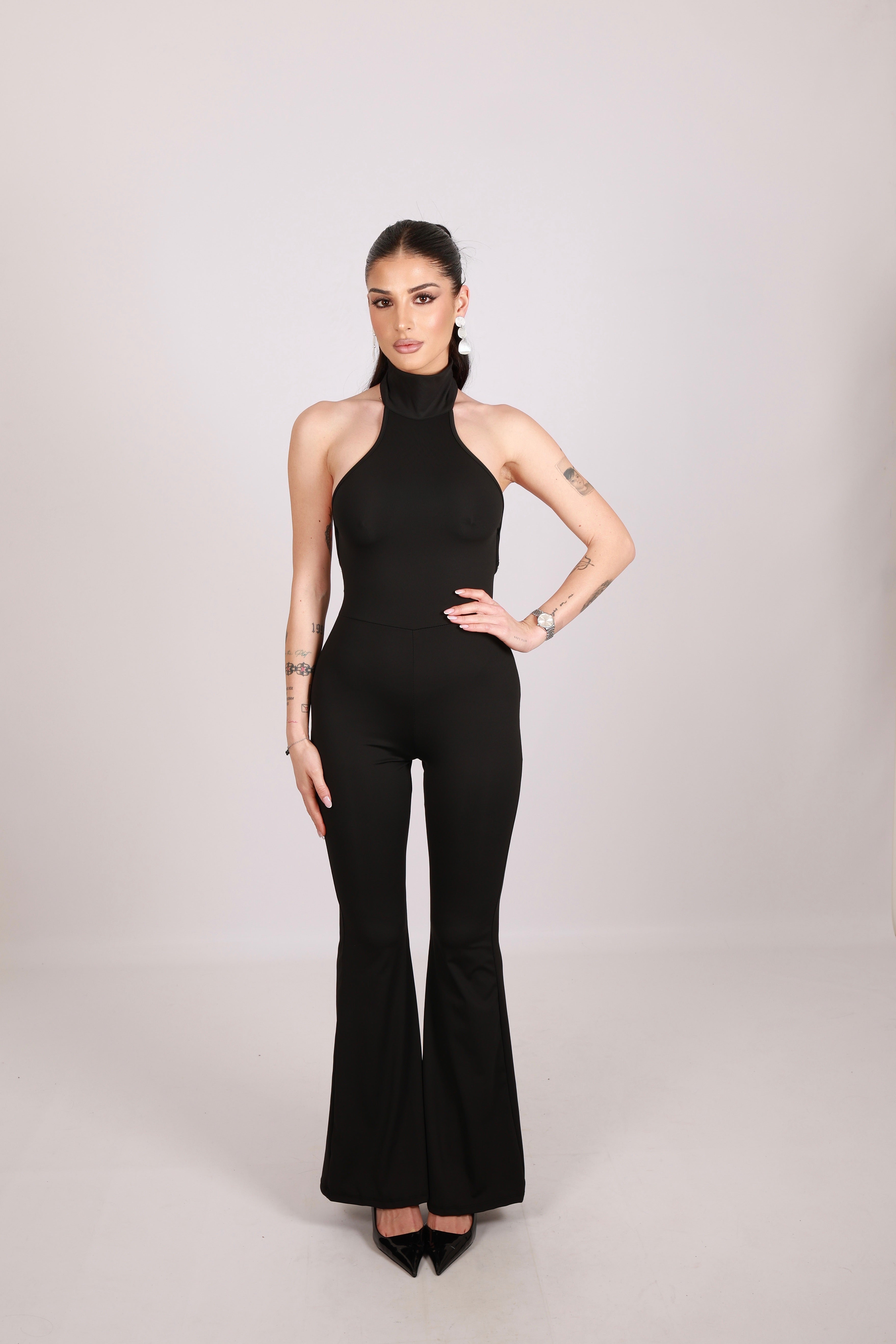 FlexFit Back Detail Stretch Jumpsuit