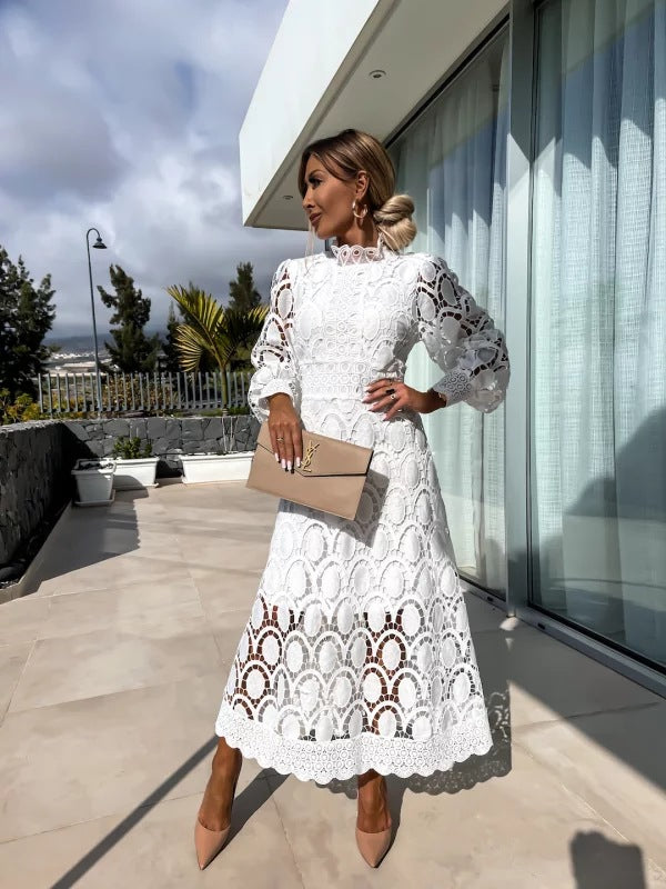 Elowen Lace Elegance Maxi Dress