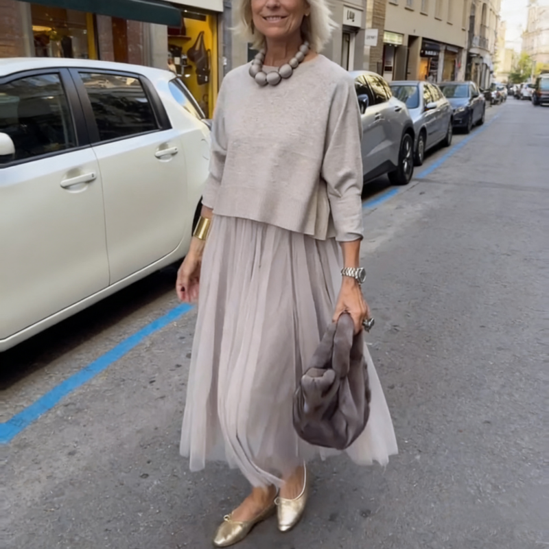 Élodie Layered Two-Piece Dress Set