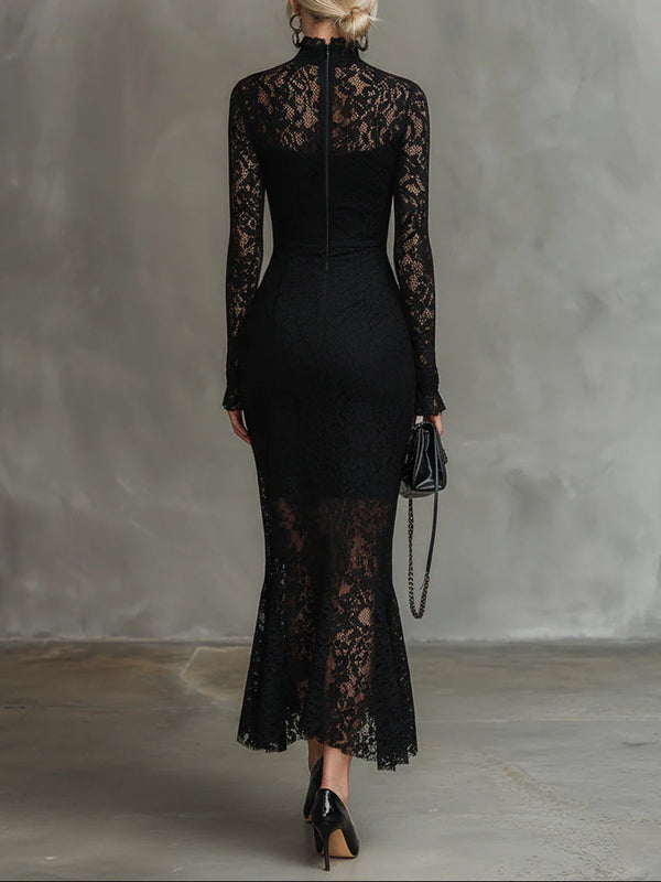 Midnight Elegance Maxi Dress