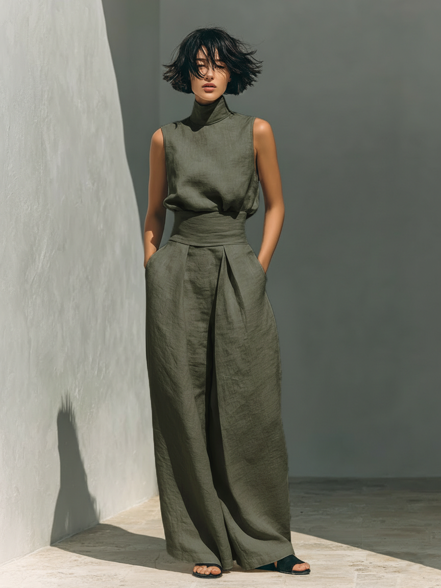 Isla Cotton Linen Minimalist Set