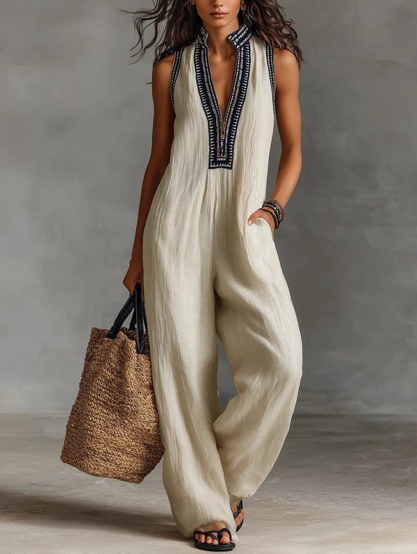 Everyday Minimal High-Neck Zip Jumpsuit