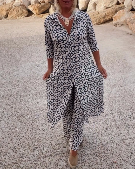Nathalie Pattern Flow Set