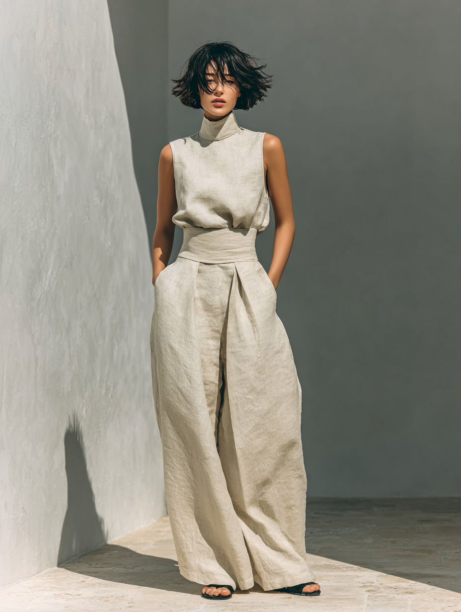 Isla Cotton Linen Minimalist Set