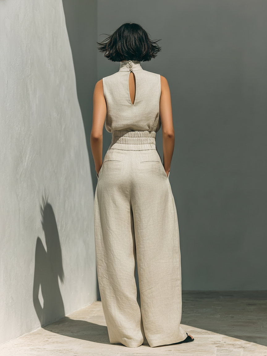 Isla Cotton Linen Minimalist Set