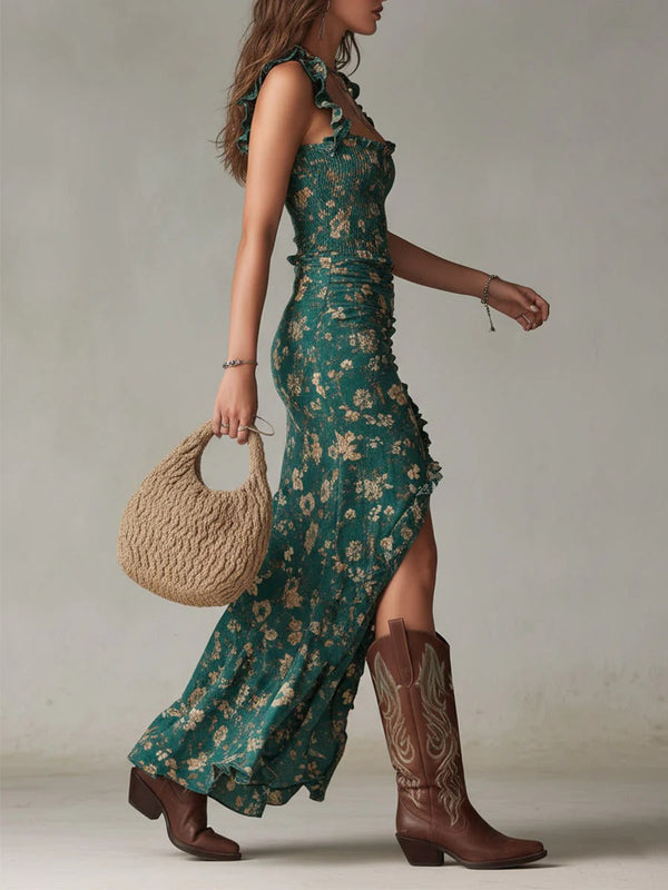 Retro Boho Maxi Freedom Dress