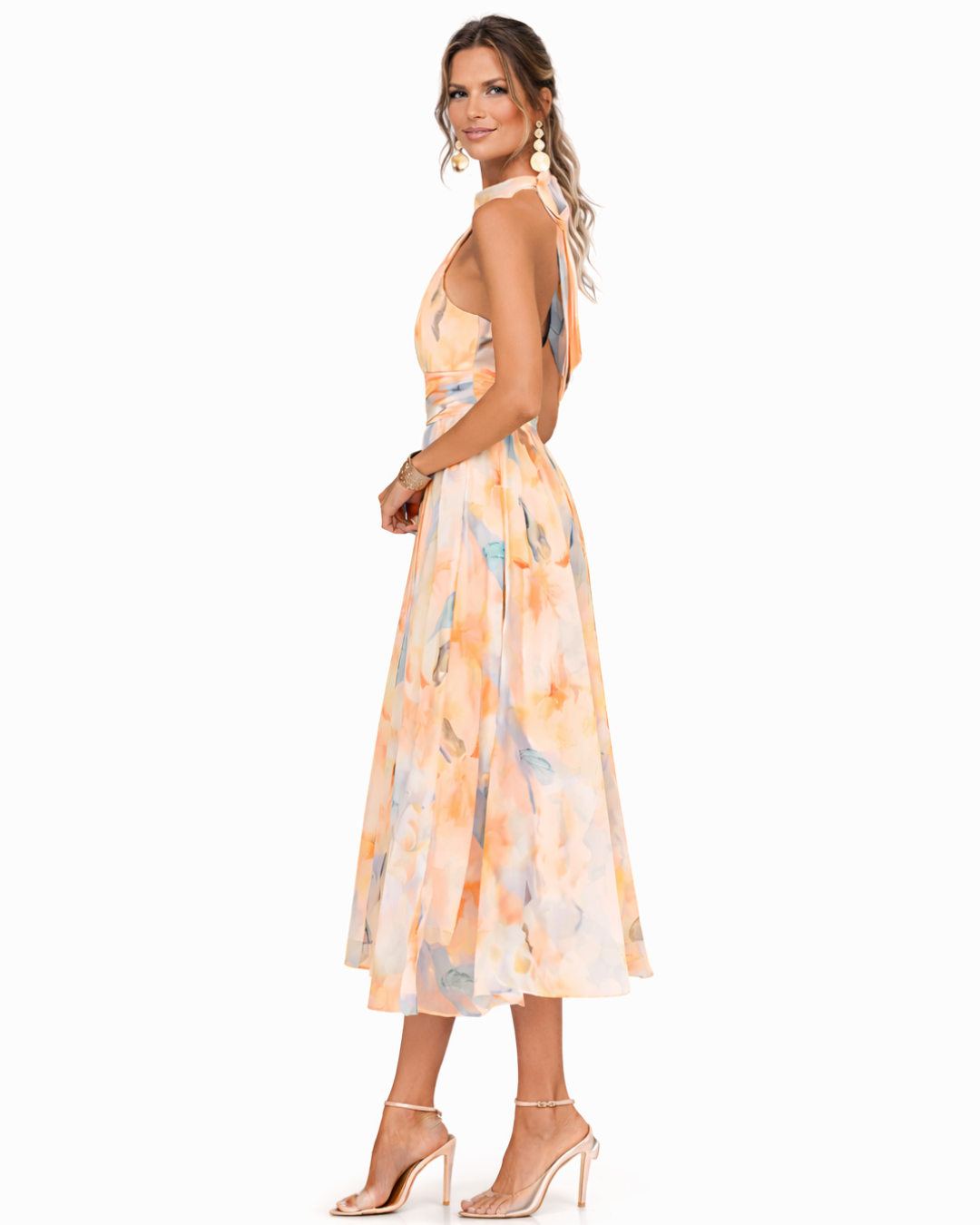 Elira Sunset Halter Maxi Dress