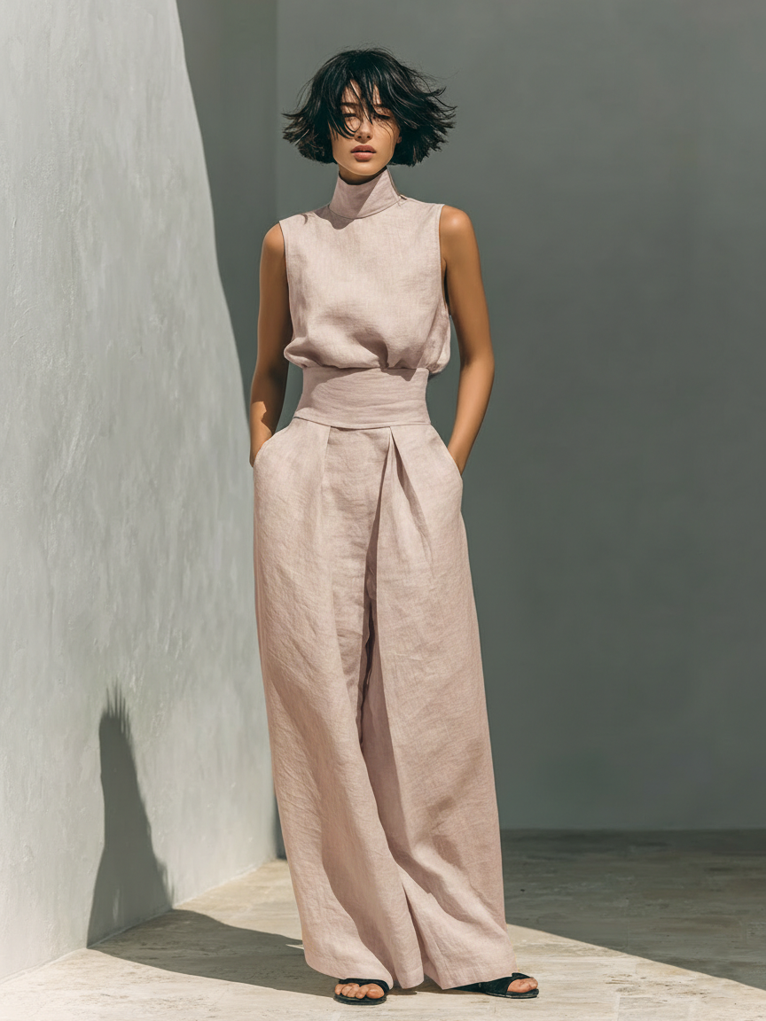 Isla Cotton Linen Minimalist Set