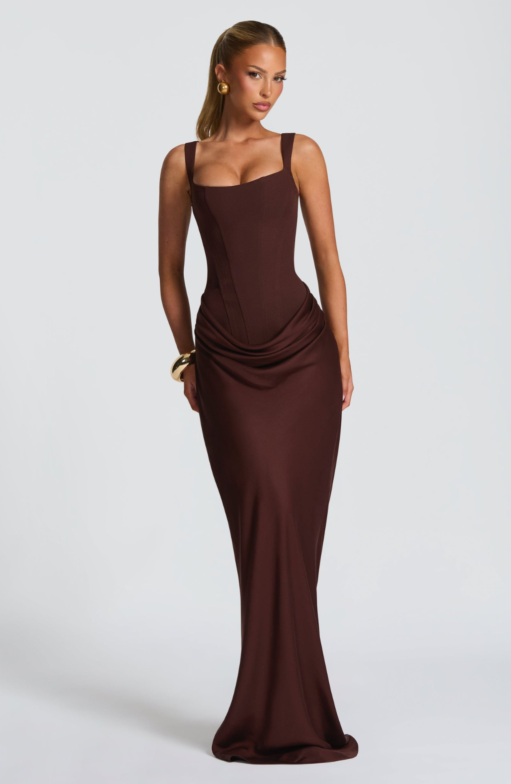Elara Sculpt Maxi Dress