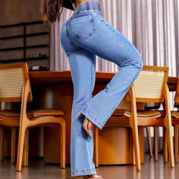 Everyday High-Waist Soft Stretch Flare Jeans