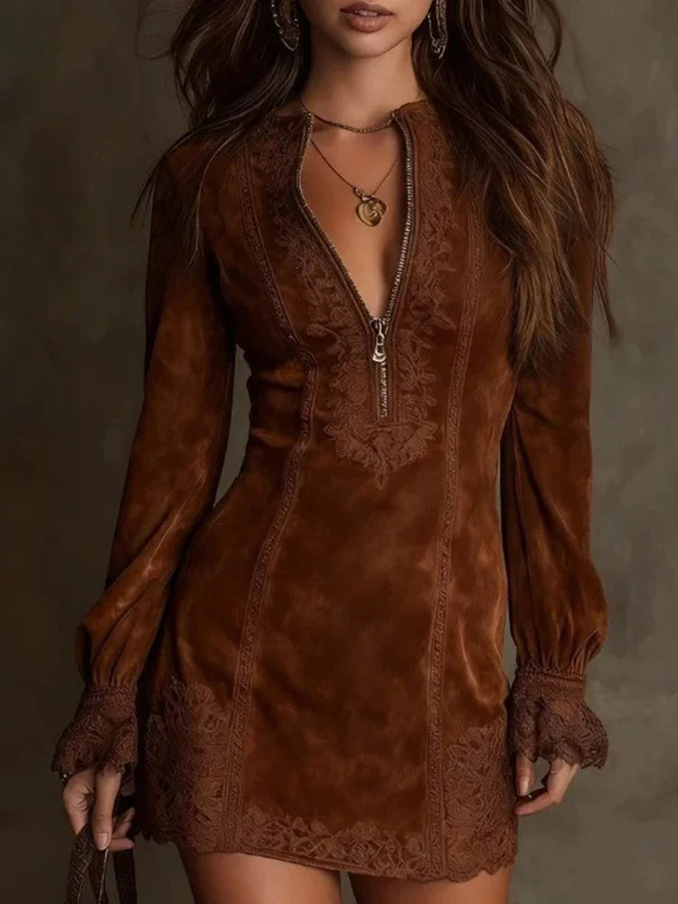 Urban Suede Short Dress Essential