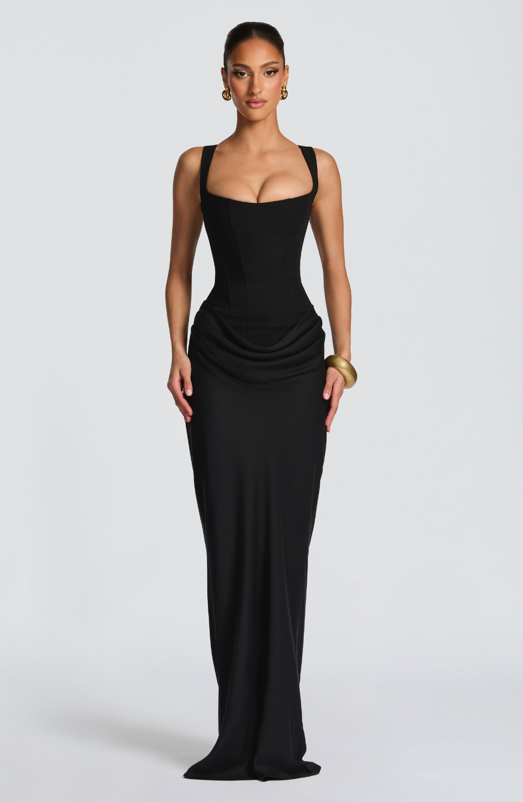 Elara Sculpt Maxi Dress