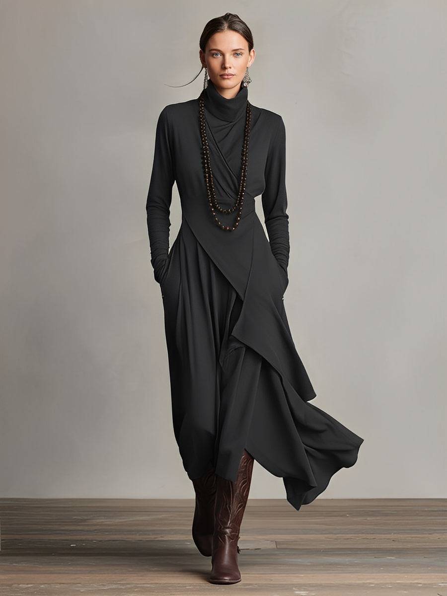 Natalia Asymmetric Maxi Dress