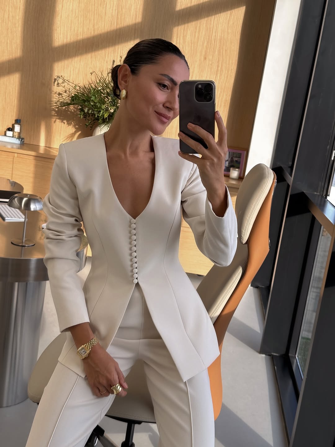 Ivory Tailored Elegant Suit Set