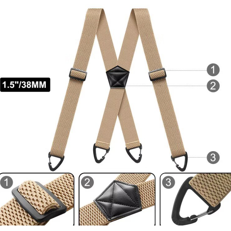 Heavy-Duty Non-Slip Suspenders