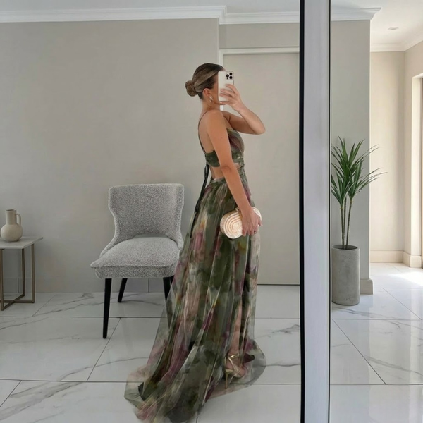Nadine Elegant Floral Maxi Dress