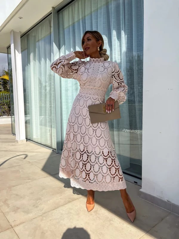 Elowen Lace Elegance Maxi Dress