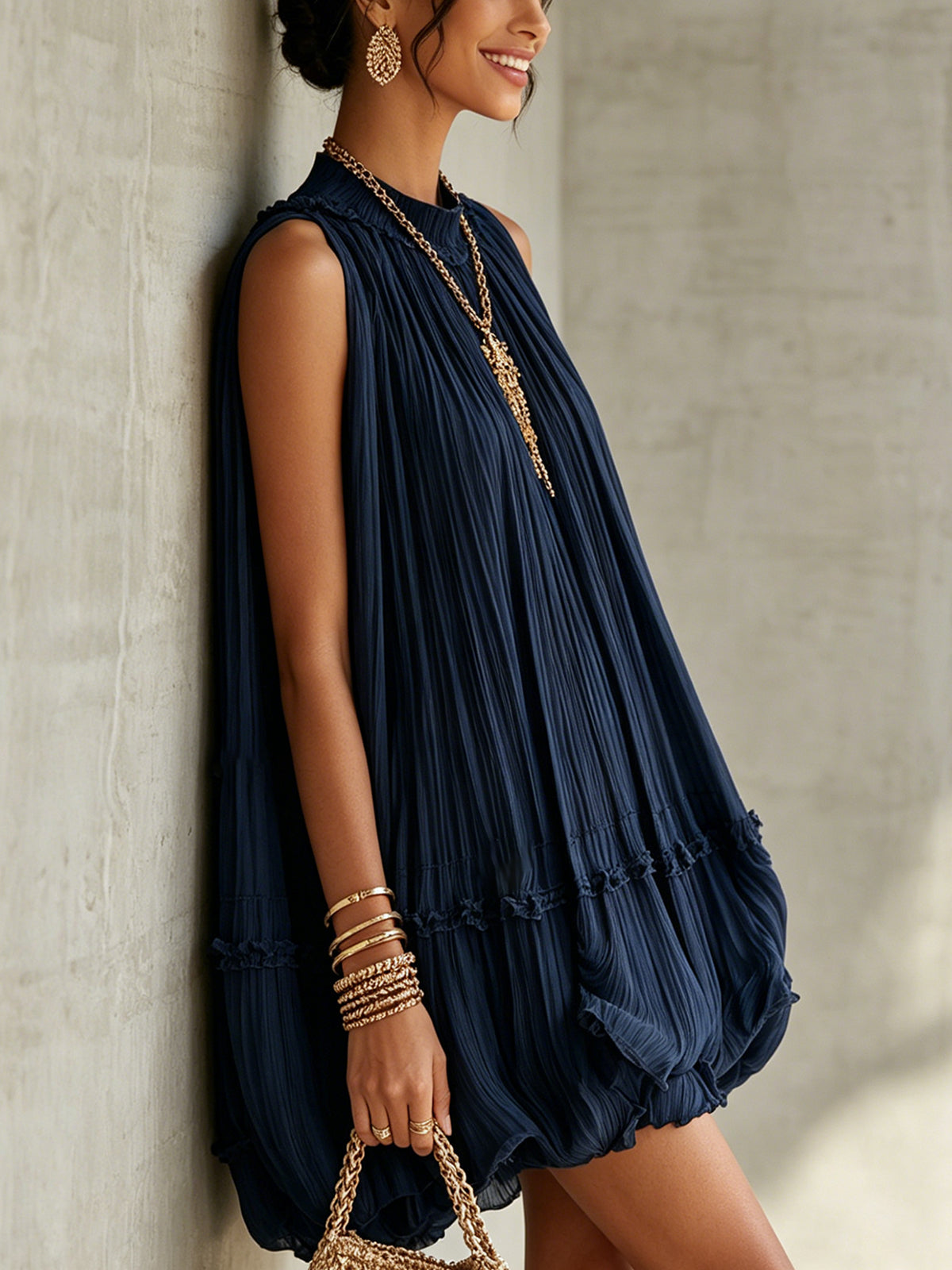 Seraphine Chiffon Balloon Mini Dress