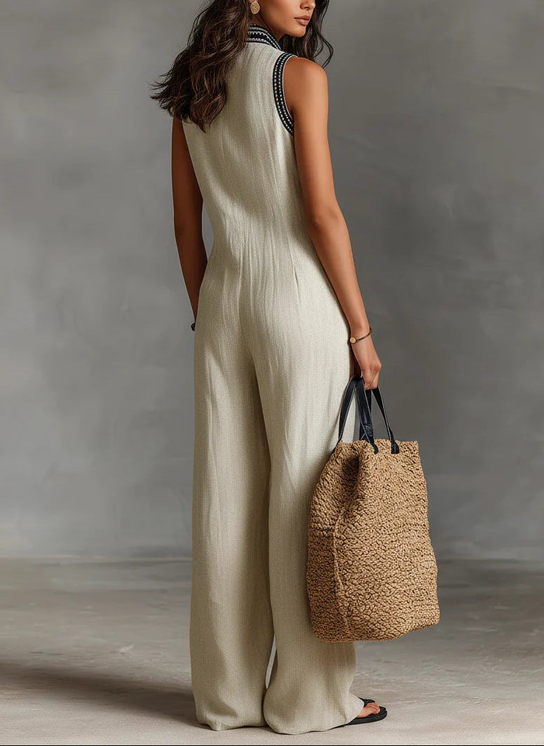 Everyday Minimal High-Neck Zip Jumpsuit