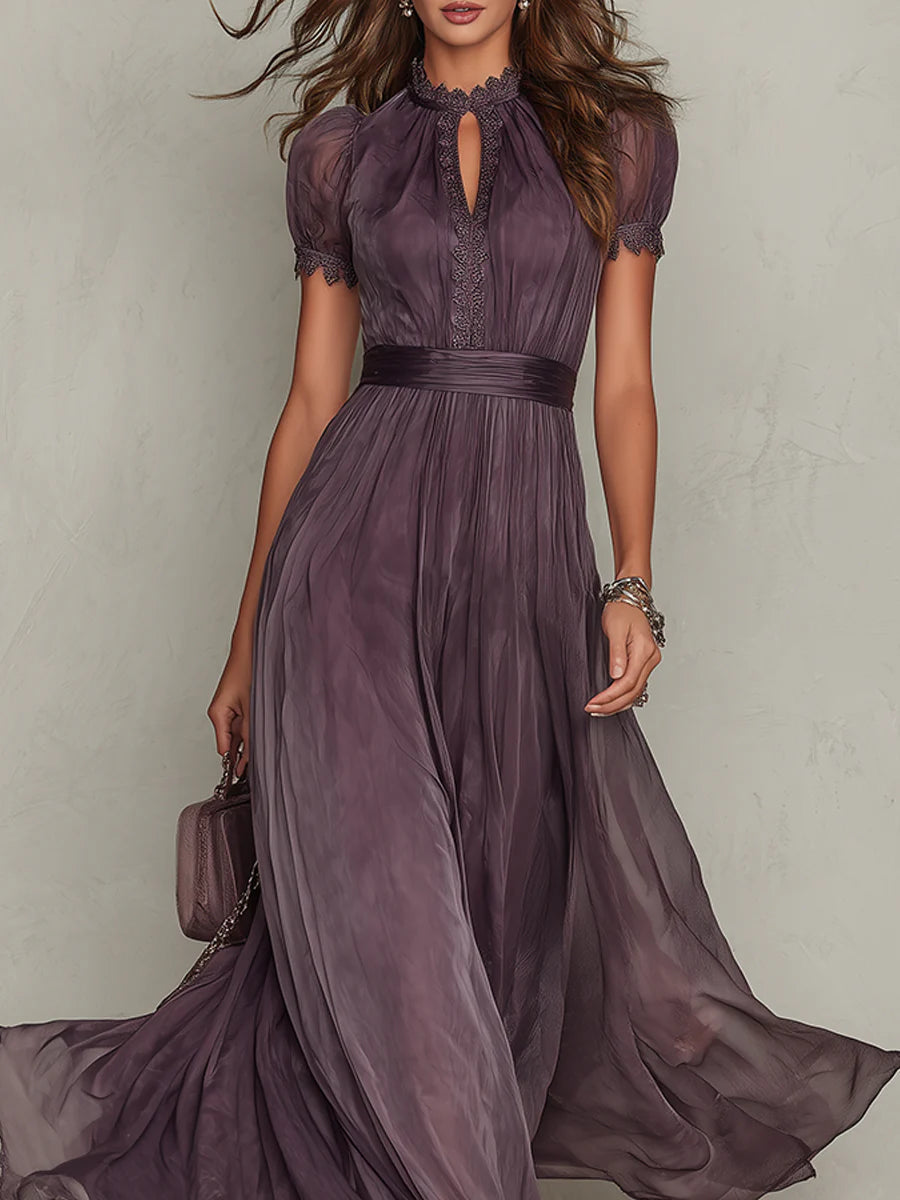 Flavia Elegant Flowing Maxi Dress