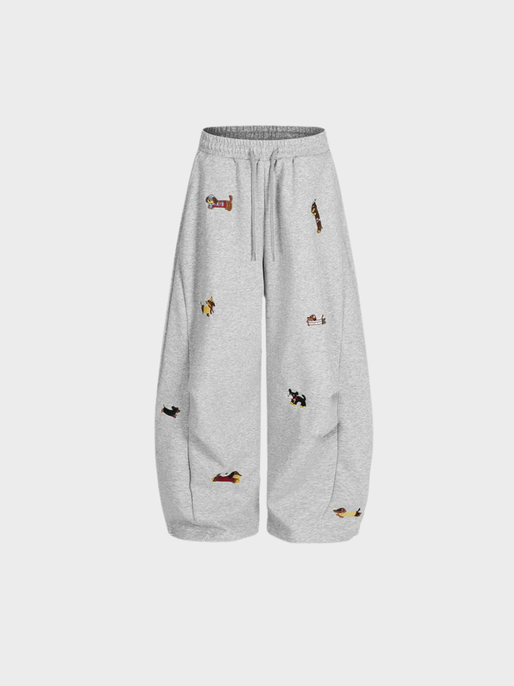 Elio Embroidered Barrel Pants
