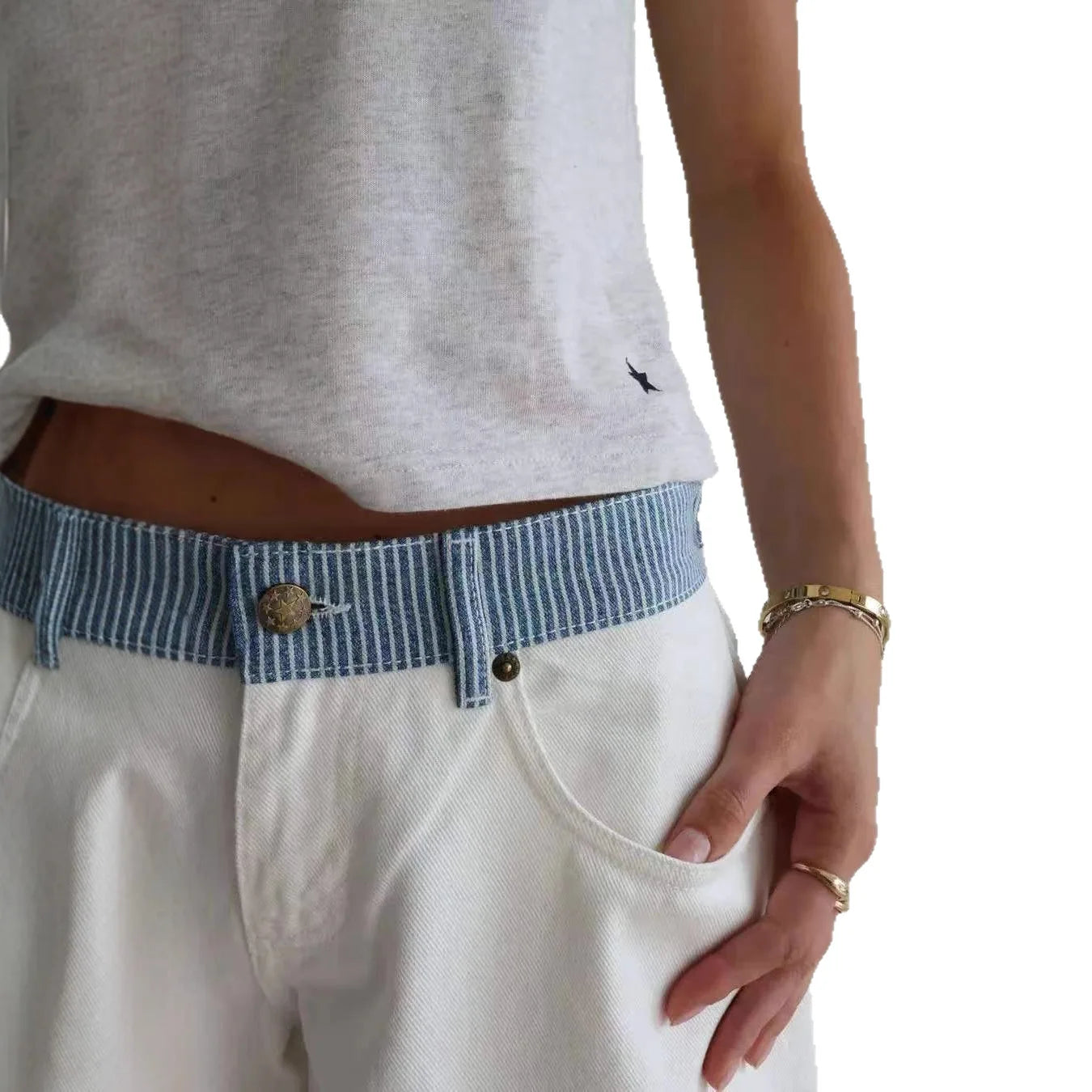 Everyday High-Waist Wide-Leg Denim Comfort Jeans