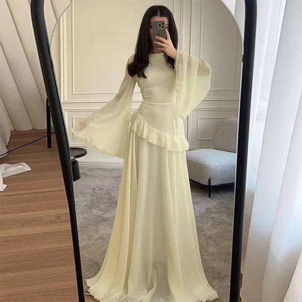 VelvetFlow Evening Gown
