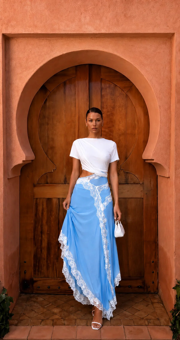 VelvetFlow Evening Gown