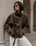Anna Lace-Up Suede Jacket
